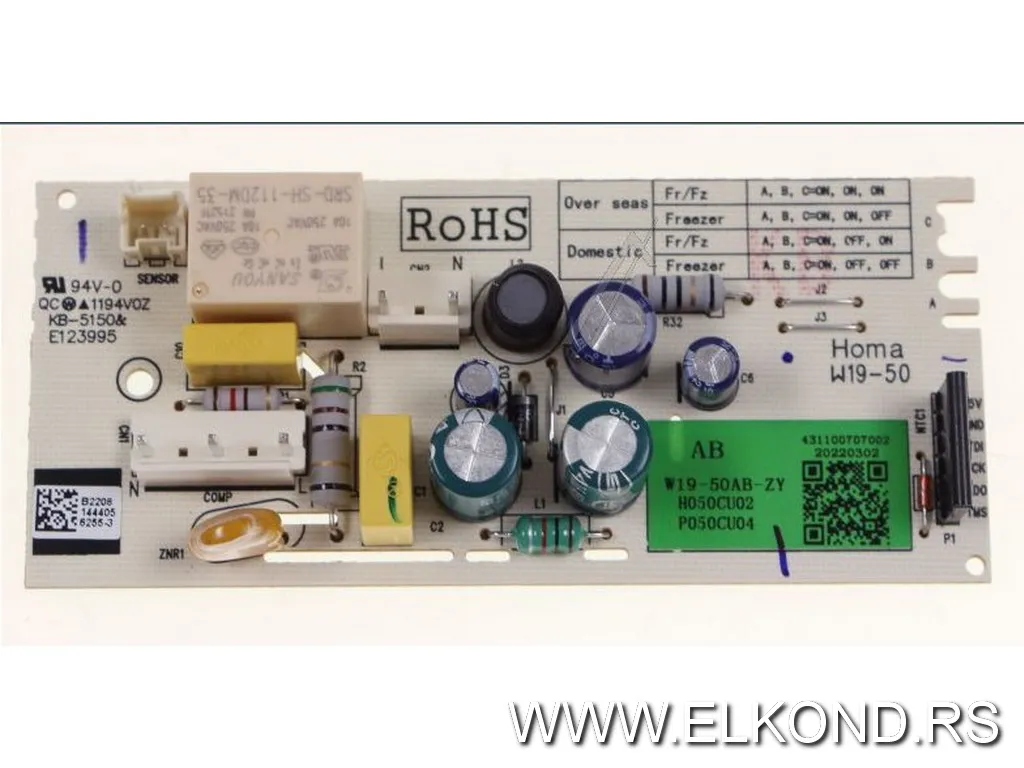 Termostat zamrzivača elektronski beko 9178020832
