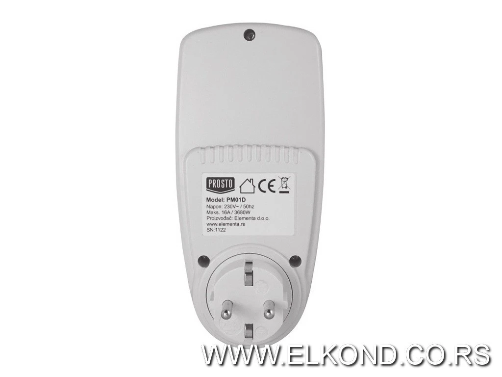 UREĐAJ ZA MERENJE POTROŠNJE ELEKTRIČNE ENERGIJE PROSTO PM01D
