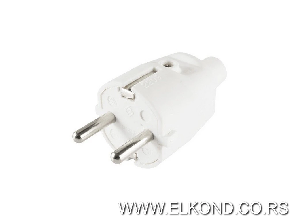 UTIKAČ 2POL GUMENI BELI