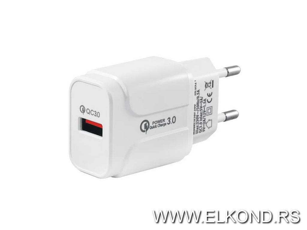 Usb punjač QC3.0 18W PROSTO